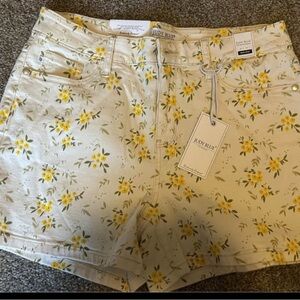 Judy Blue Women's Floral Shorts -large